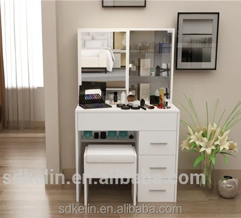 Cheap Bedroom Furniture White Color Modern Style Dressing Table With Mirror And Drawers Buy Makeup Dresser With Mirror Vanity Dresser With