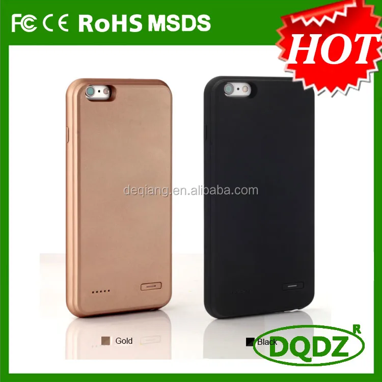 2016 Hot Selling DQB-001 2700mAh Battery Charger Rubber oil cover for iphone 6 power case