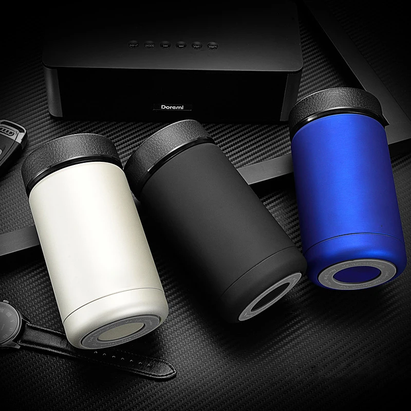 

Temperature Vacuum Insulated Tumbler Soft Touch Thermos Bottles, As picture