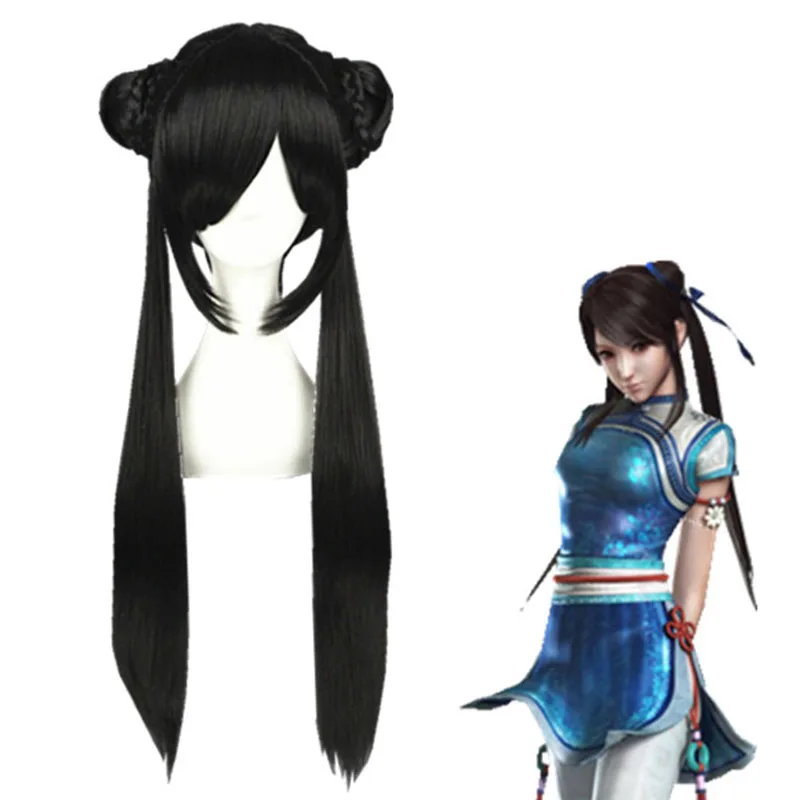 

Legend of Sword and Fairy Cosplay 80cm Long Black Straight Anime Cosplay Wig