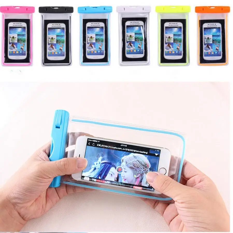 

ABS Waterproof Cell Phone Case Bag with Armband for iphone 7 Case for Running Swimming Diving, Colorful