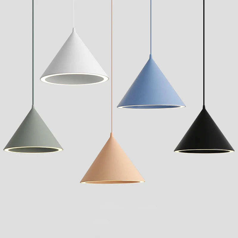 Modern Kitchen Bar 3 Lights Fittings Ceiling Lights Chandelier Cone Shade Hanging Pendant Light Lamp Fix