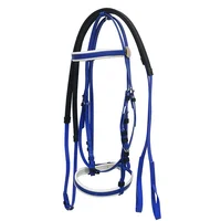 

Blue Colour Pvc Bridle And Rein, Racing Horse Accessories