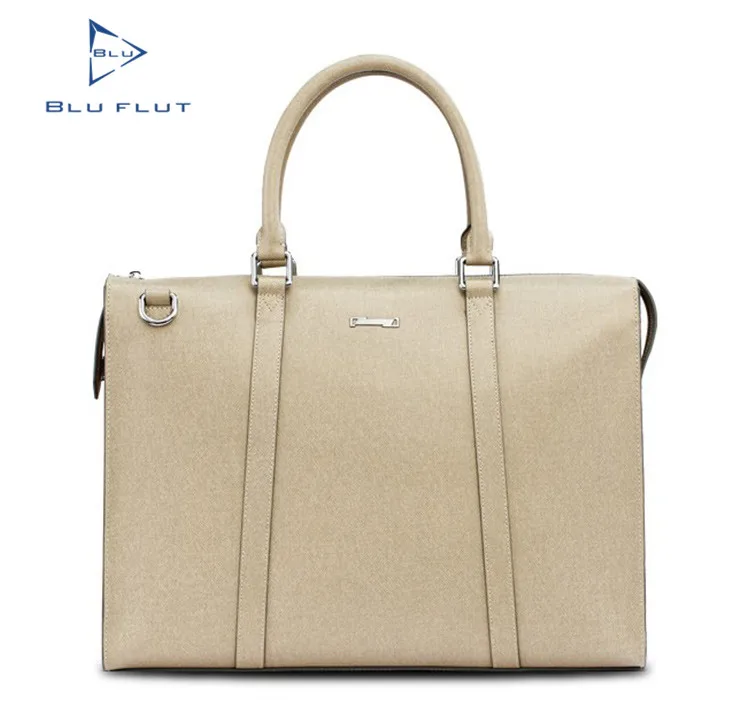 

Blu Flut Cowhide Executive Office Bag Briefcase for Men,black Leather Briefcase Bag GENUINE Leather Soft Bag Unisex