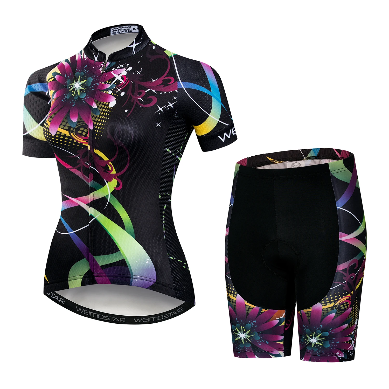 womens cycling short set