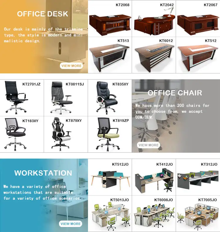Ekintop latest 1.6m 1.8m 2m executive wooden office desk and chair