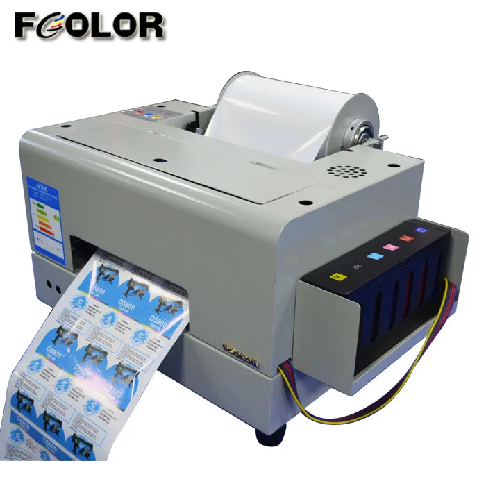 

A4 Roll To Roll Digital Inkjet Color Label Printer 6 Colors