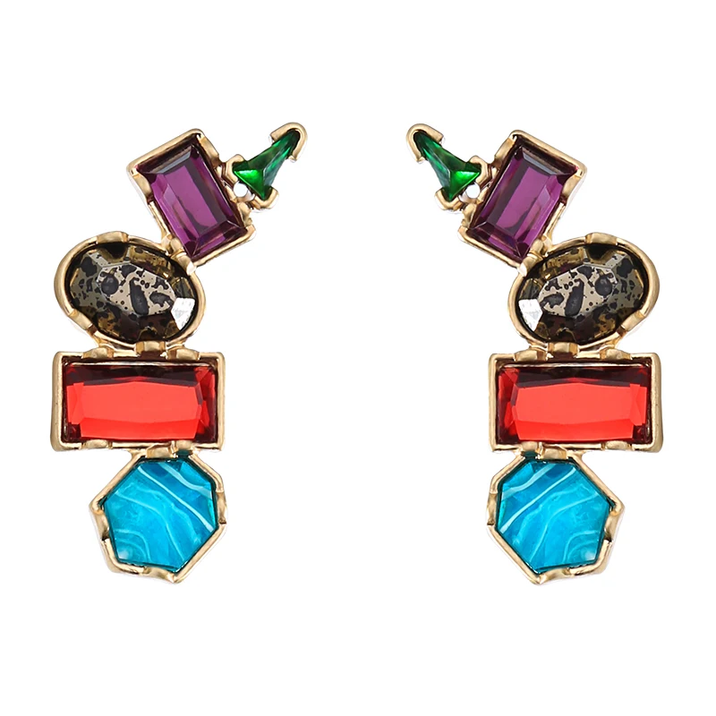 

ed00879c Geometric Resin Earrings Egyptian Jewelry
