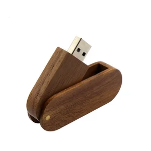Rotating Wooden Bamboo USB Flash Drive