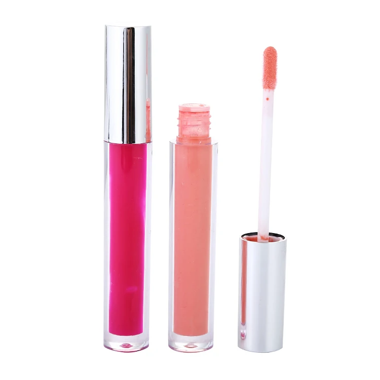 

long-lasting waterproof clear cosmetic private label lip gloss tube matte vegan liquid cheap lipstick, Multi-colored