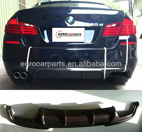 serat karbon diffuser belakang spoiler  untuk bmw  f10 gaya 