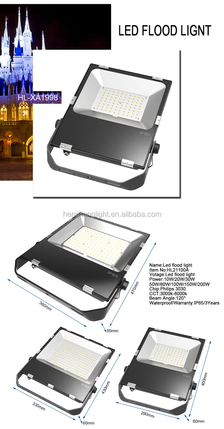 Led Flood Light 100w 150w 200w 300w 400w 500w 600w Outdoor Spot ...