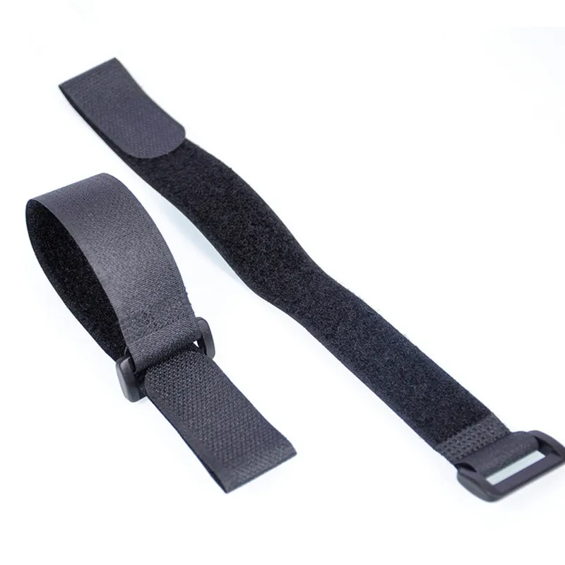 Reusable 1inch Black Hook And Loop Cinch Straps Buckle Belt With Custom ...