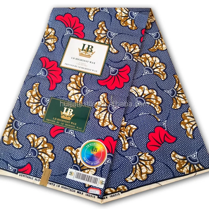 
African wax fabric 100% Polyester wax prints 
