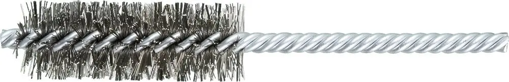 PFERD 83448 SpyraKleen Tube Brush, Double Stem/Spiral, .010", Stainless Steel Wire (INOX), 7/8" Diameter, 1/4" Stem, 2-1/2" Brush Part Length (Pack of 10)