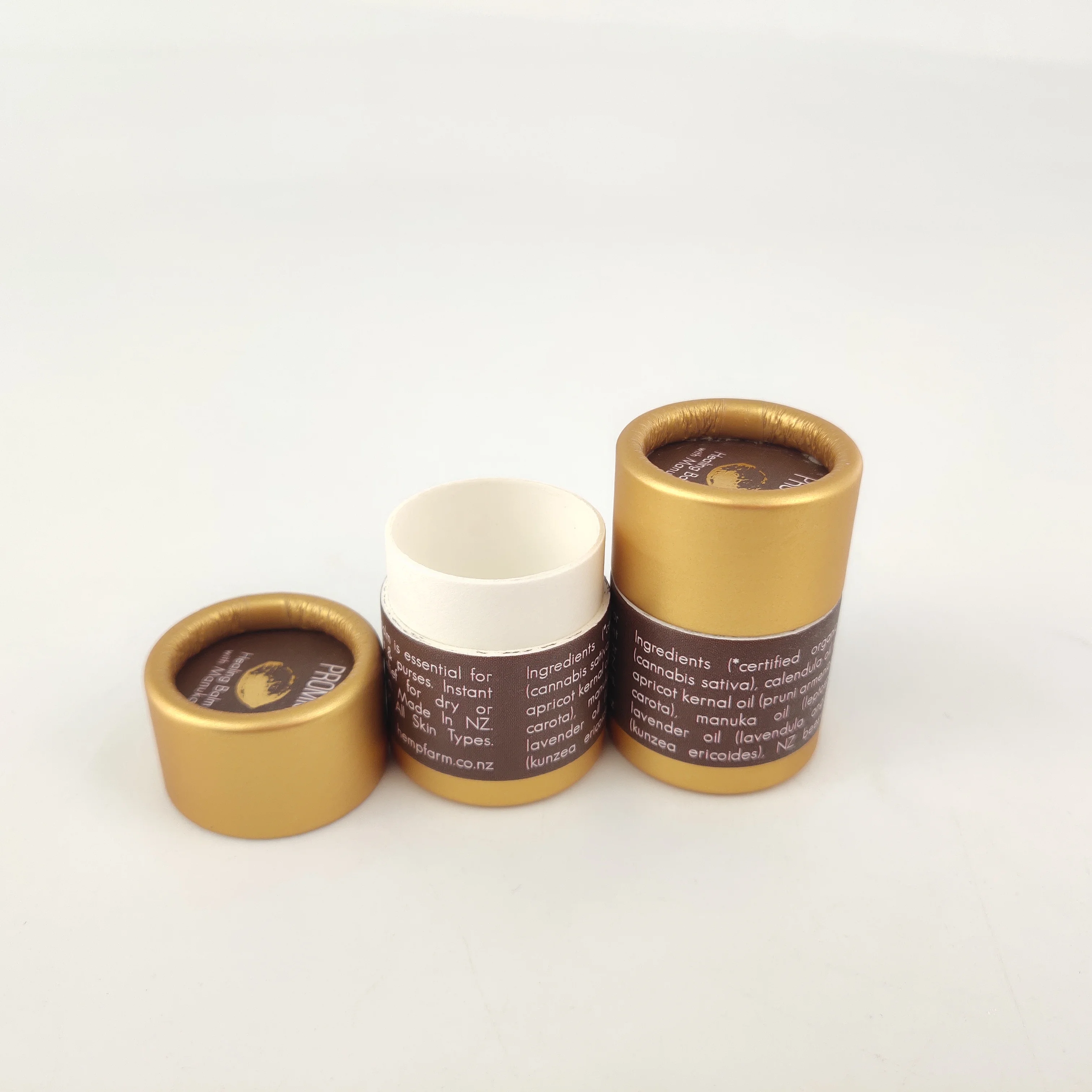 
Custom size eco friendly cardboard kraft paper cosmetic container jars 
