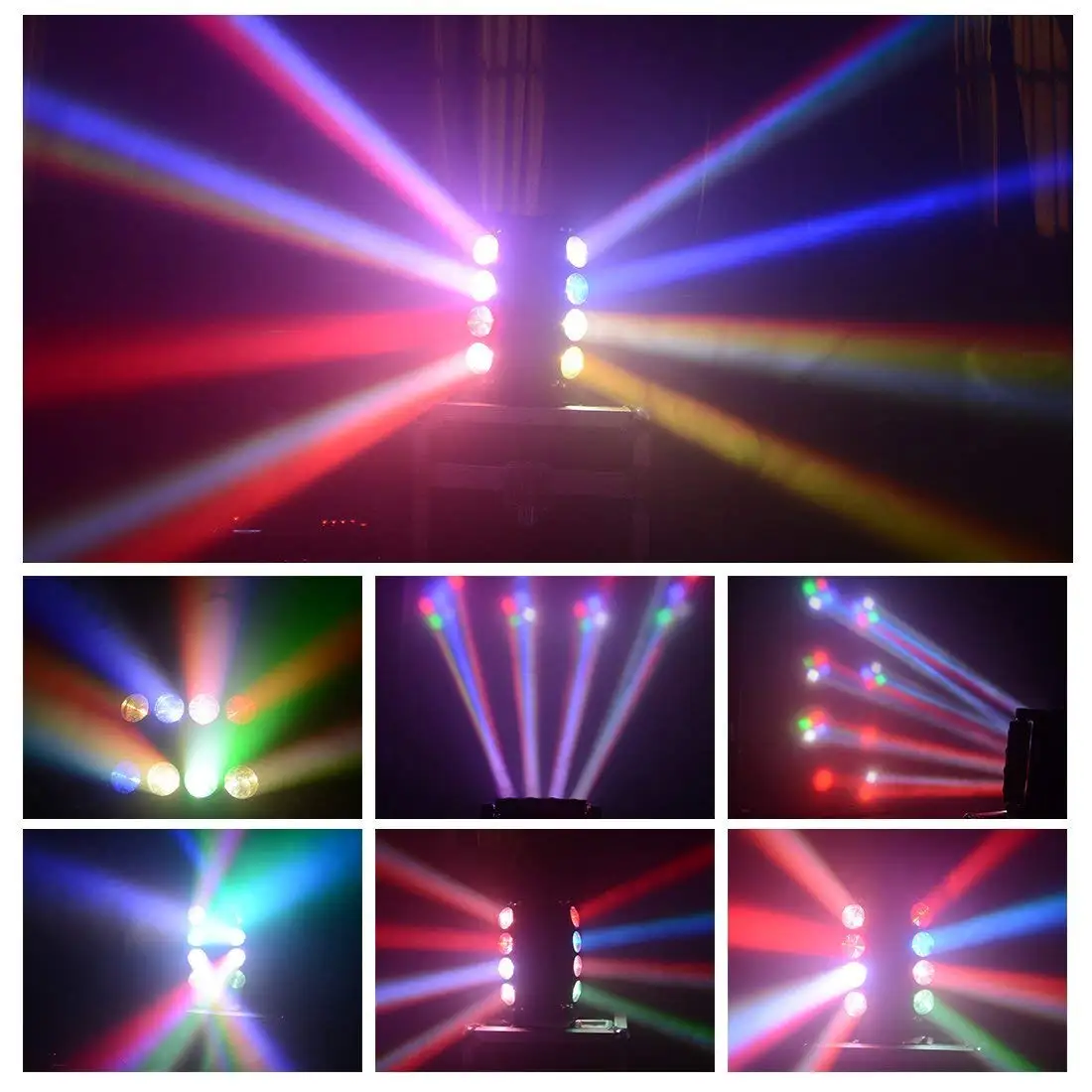 Big Dipper LM80 led 8 eyes moving head beam spider light use for disco ...