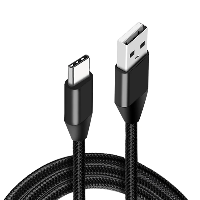 wholesaler fast charging Braided Charge Data Transfer type c usb cable
