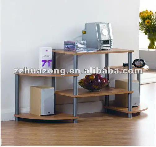 Ultimate Products Core TV Entertainment Unit 6 Shelf Beech Effect Furniture