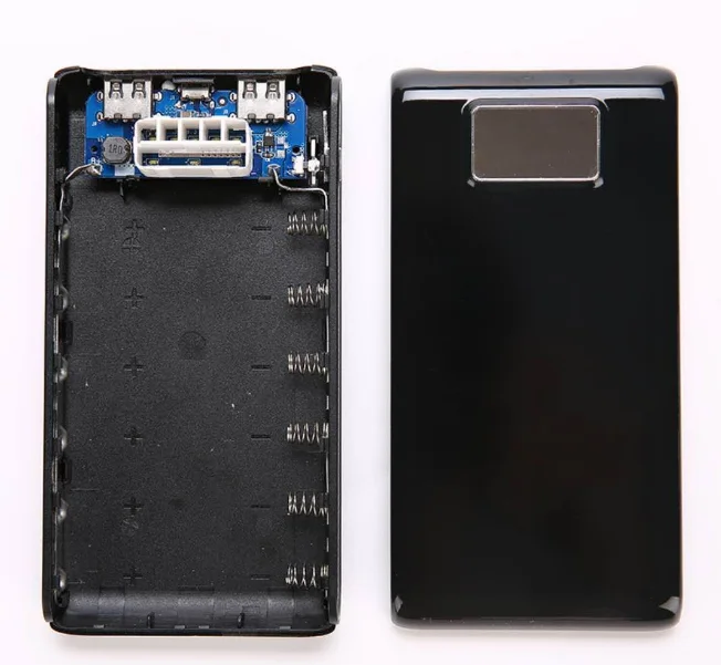 

6cells battery case Dual USB 18650 Power Bank Battery Boxes Portable battery main board