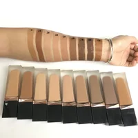 

High quality 9 colors Matte Liquid Foundation Glass tube foundation waterproof