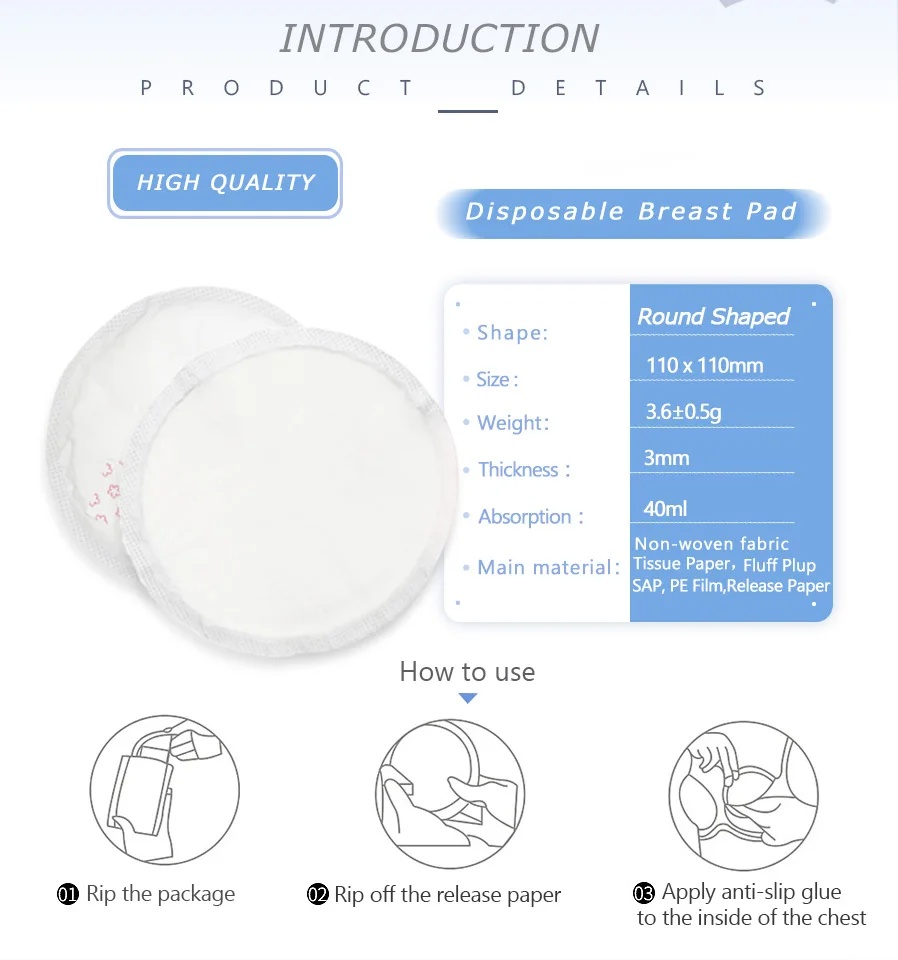 Waterproof Mother Care Postpartum Free Sample Breathable Breast Feeding Nursing Pads Buy