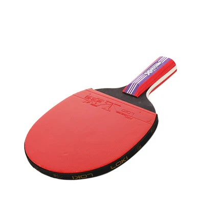 

LOKI X series X-1 Cheap table tennis racket children and beginners double pimples in bat, Red/black