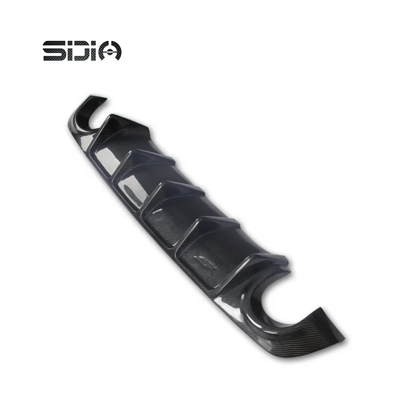 

China factory price carbon fiber universal rear bumper guard for infiniti q50 2017-2018, Black primming
