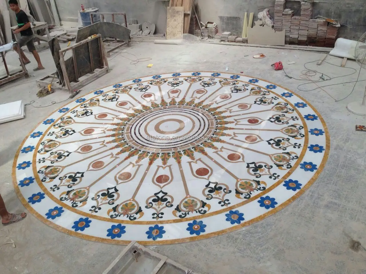 Marble Granite Stone Water Jet Marble Medallion,Pattern Medallion Floor ...