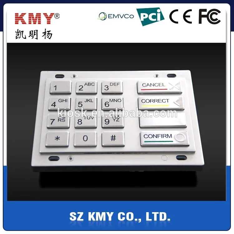 Pci 40 Certification Encrypting Metal Pin Pad For Atm Buy Metal Pin Padbrake Pads For Innova 1589