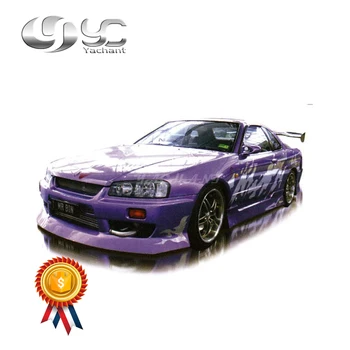 Trade Assurance Frp Fiber Glass Body Kit Fit For Skyline R34 Uras