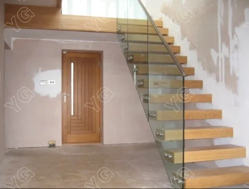 floating glass stair