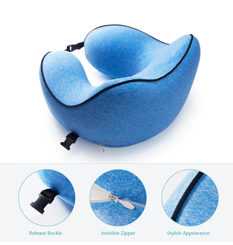 2018 Latest Travel Pillow Strong Support Memory Foam Neck Pillow.jpg