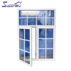 Aluminium Florida building code anti theft casement window with colonial bar