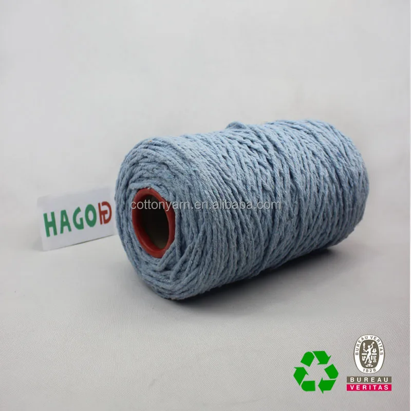 Regenerated Cotton Mop Yarn Cheap Price Recycled Yarn Cotton Mop Yarn  Ne0.5s/4ply