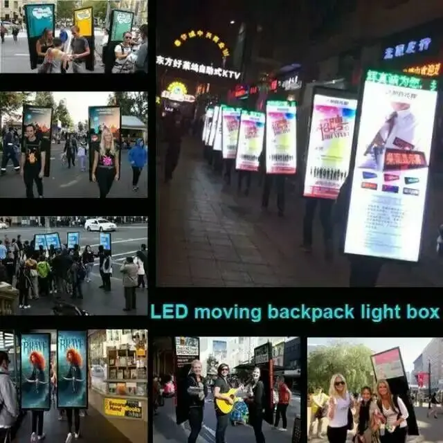 
Backpack LED walking billboard for advertising with LED moving messages 