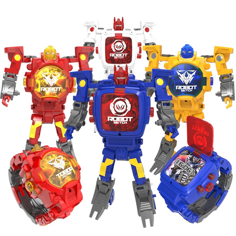 

Hot Sale Children Kids 3D Digital Watches Plastic Robot Watch Toys For Kids children toys watches, N/a