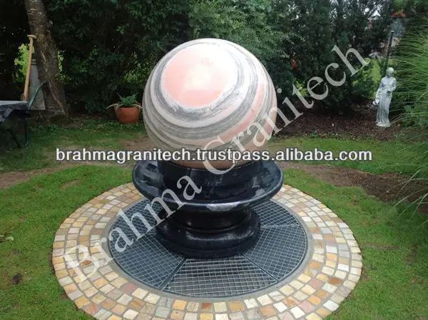 
rock stone fountain balls 