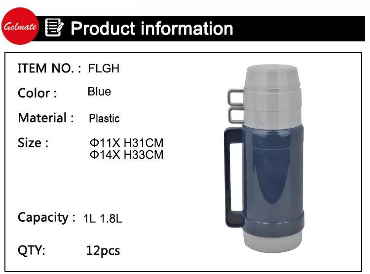 1litre 2 Cups Glass Inner Thermos Vacuum Flask Buy Thermos Vacuum Flask,2 Cups Glass Inner