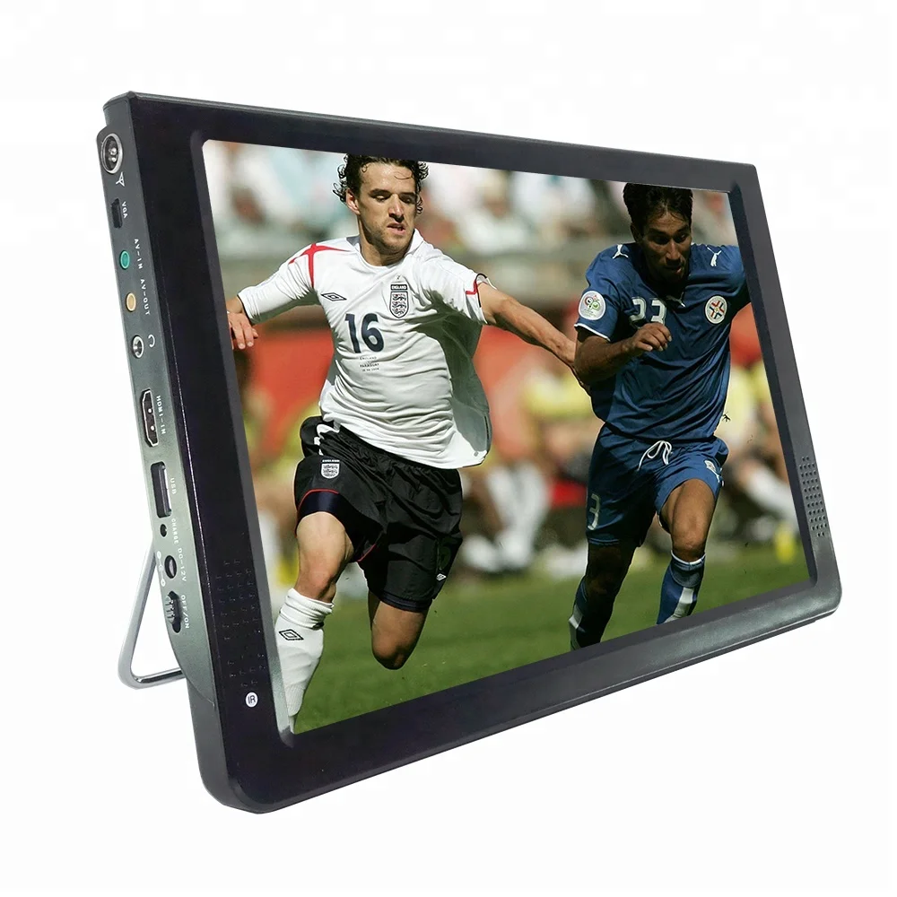 12 inch Portable Digital Car LCD TV with DVBT2,ATSC,ISDB and Analog