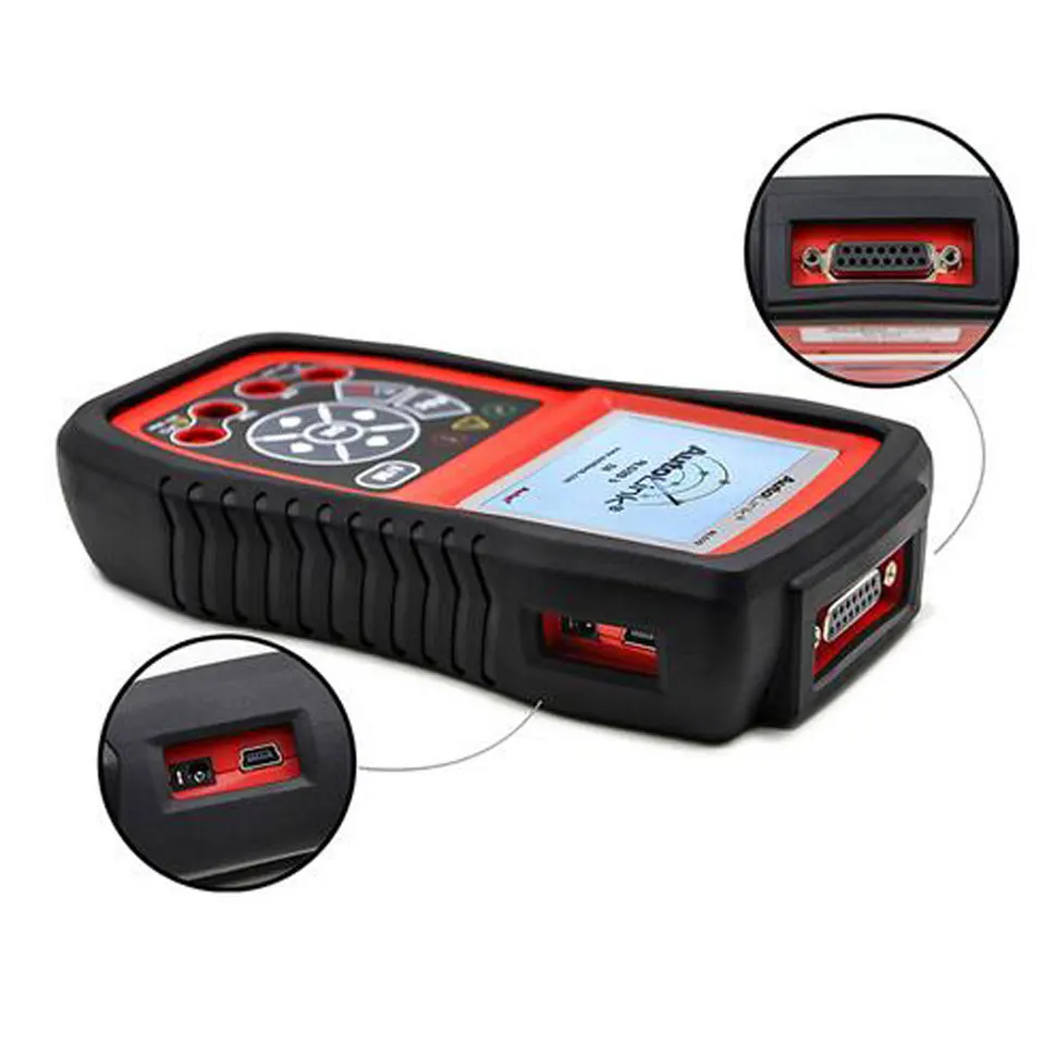 

Car Diagnostic Scan Tool Autel AutoLink AL539B OBD II & CAN Code Reader AL-539B Free Online Update with Troubleshooter code tips, Black& red