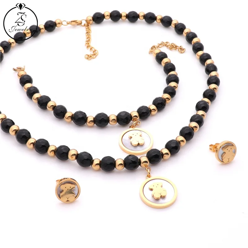 

Bead Necklace Sets Jewelry Sets Wholesale Gold Bead Bracelet Jewelry Sets Women