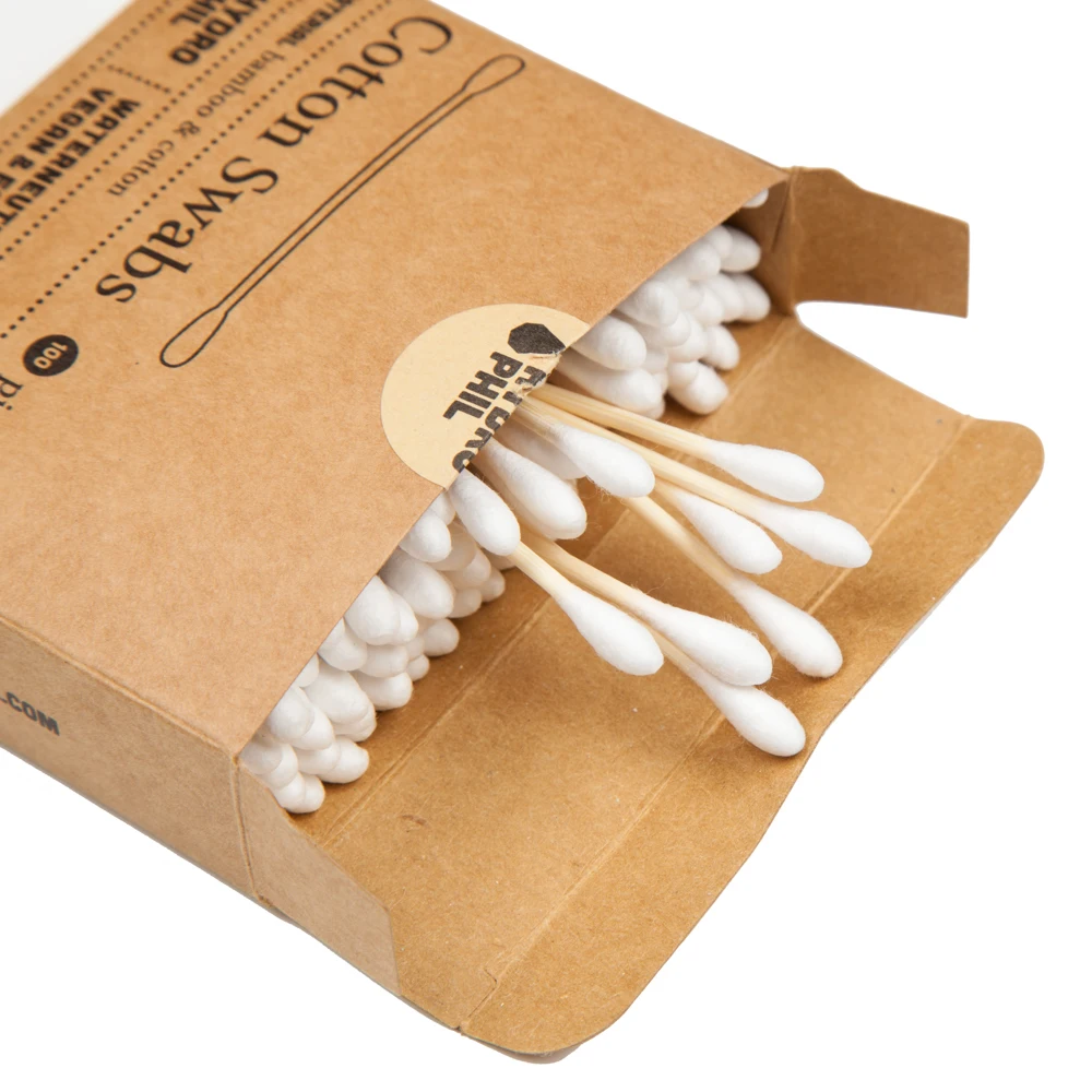 

Bamboo Stick Double Tipped Cotton Buds Earing Cleaning Q-tips Cotton Swabs