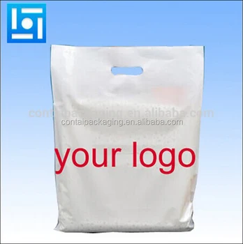 China Whole Patch Handle Pe Cut Large Clear Plastic Bags China Whole Patch Handle Pe Cut Large Clear Plastic Bags With Your Own Logo