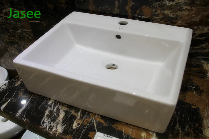 Cheap new model hair wash shampoo fancy enamel glass design catch vitreous ceramic bthroom basin sink