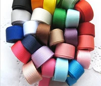 

6mm 10mm 19mm 25mm32mm 38mm 40mm 196 color choice Custom Stripe Polyester solid color Grosgrain Ribbon