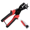 2019 Best 6 Size Leather Hole Punch Easily Punches Perfect Round Holes Professional Puncher for Belt Watch Strap Maker Tool