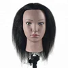 Fast delivery hairdressing college 100% real natural hair afro kinky curly black training mannequin head for hairdressers