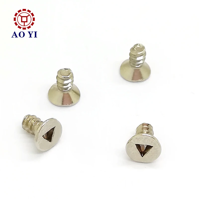 
Sus304 flat head triangle machine screw for electronics 