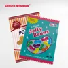 Novel design A4 size PP plastic L Shape file folder Candy chip packaging interesting design waterproof File bag
